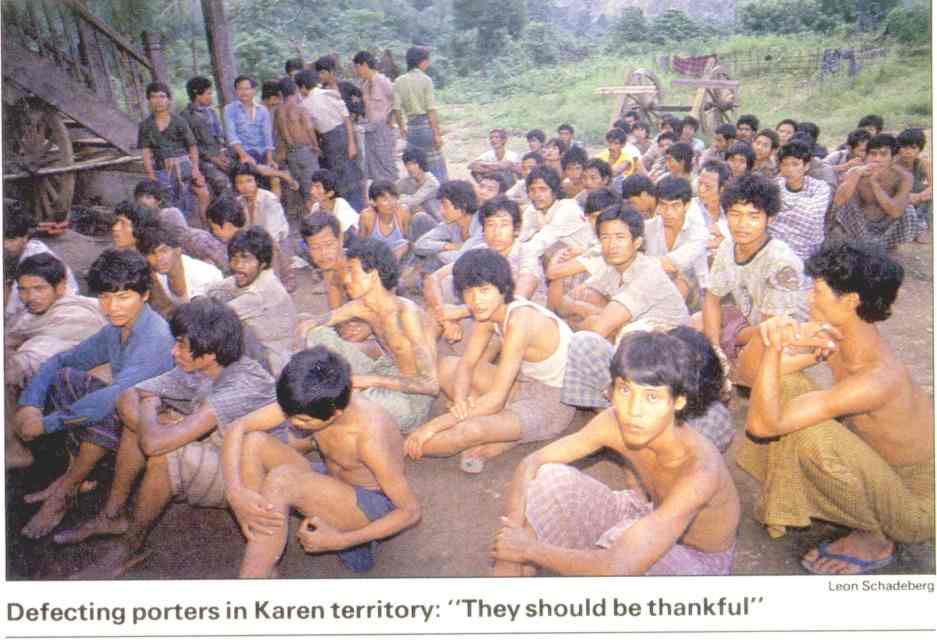 Burma escaped porters 1988