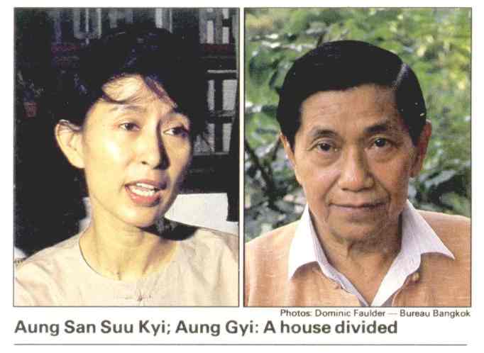 Burma Opposition. Aung San Suu Kyi, Aung Gyi